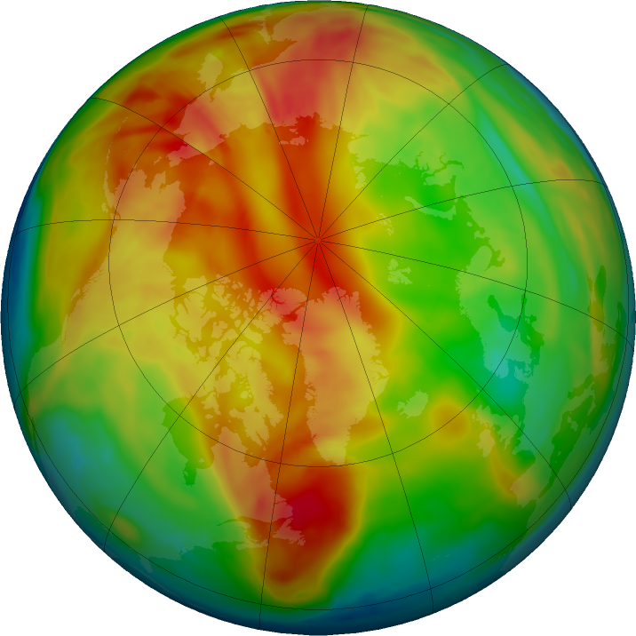 Arctic ozone map for 18 February 2017